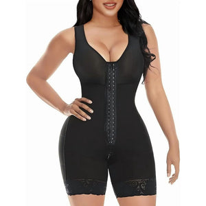 Full Body Hooked Faja Bodysuit with Zipper Crotch